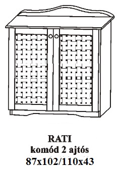 Fenyo-komod-2-ajtos-magas-Rati