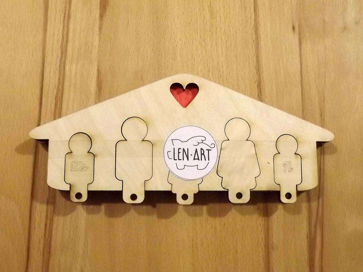 LenArt-csaladi-kulcstarto---5-fos