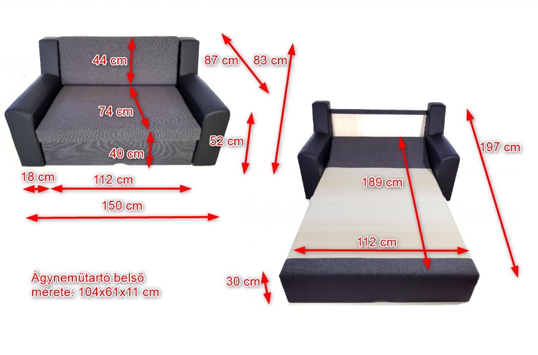 Ágyazható kanapé Dénes III