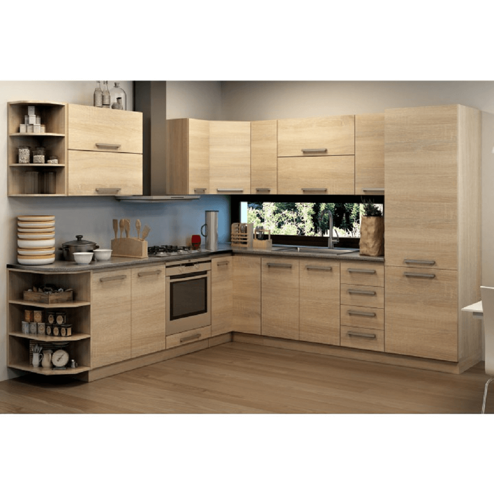 Alsó sarokszekrény, tölgy sonoma, NOVA PLUS NOPL-065-RS