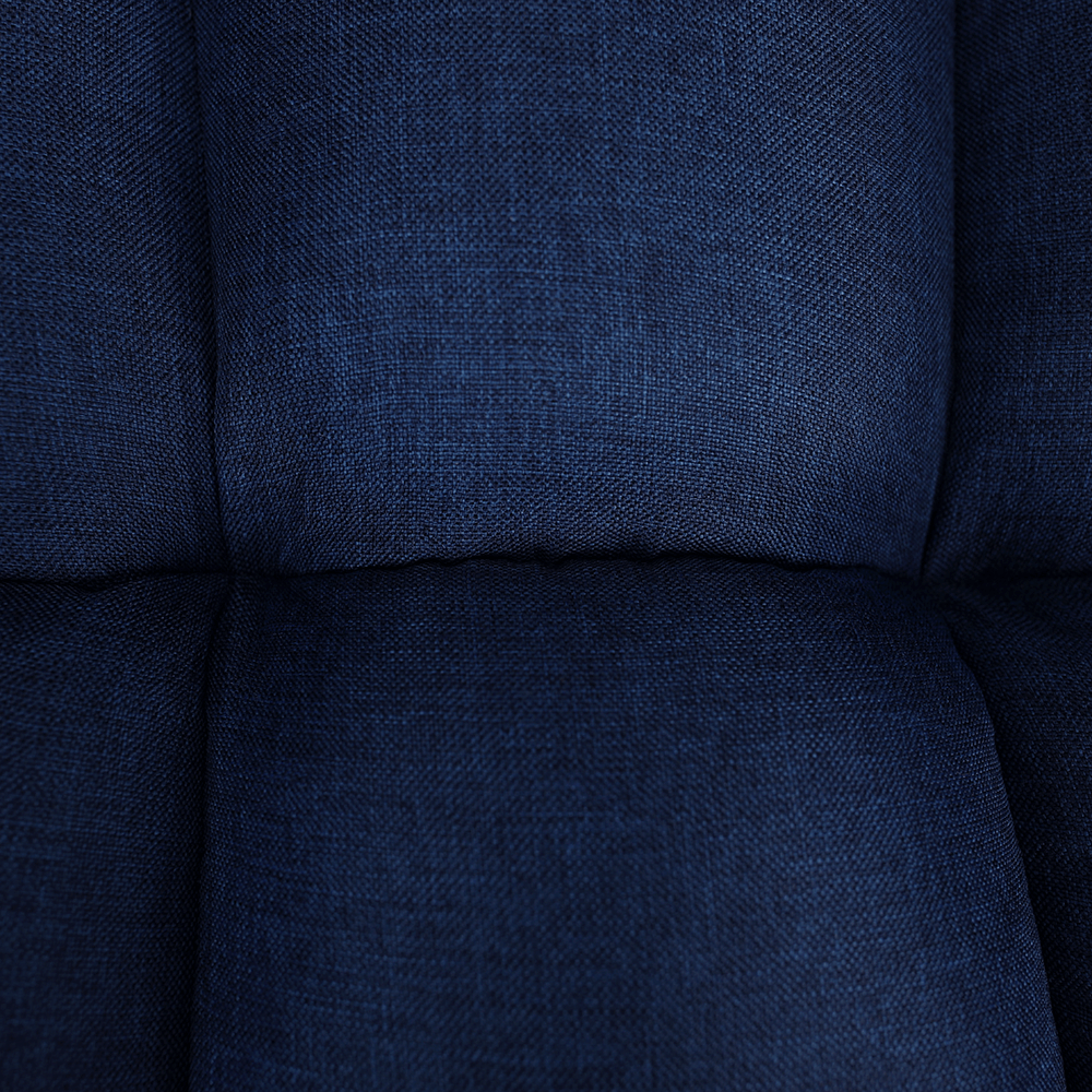 Dizájnos fotel, kék/fekete, FONDAR