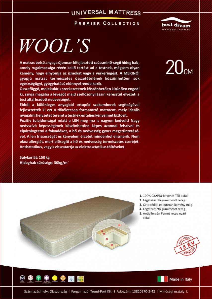 Wool-s matrac Best Dream