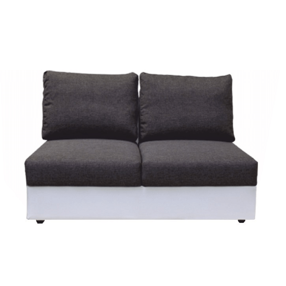 2-személyes kanapé kinyitható funkcióval, fehér/szürke, OREGON 2R03-2SED