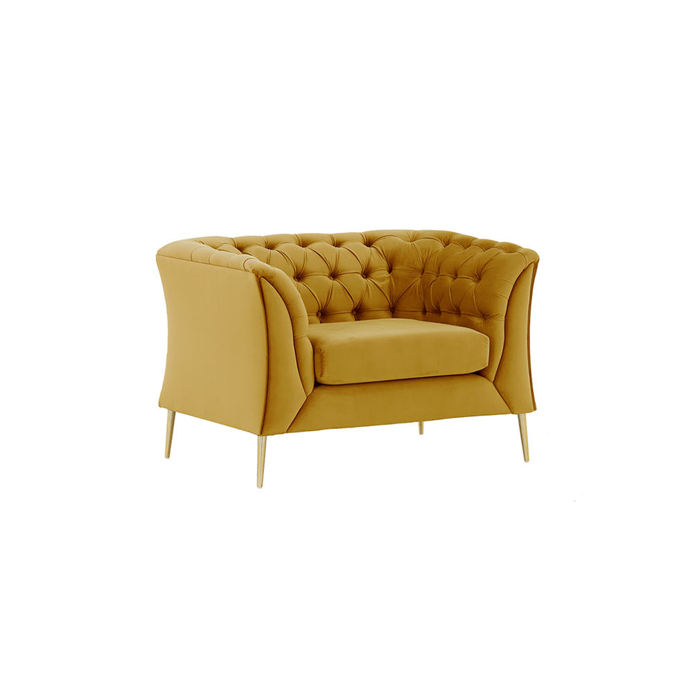 Luxus fotel, arany, NIKOL 1 ML