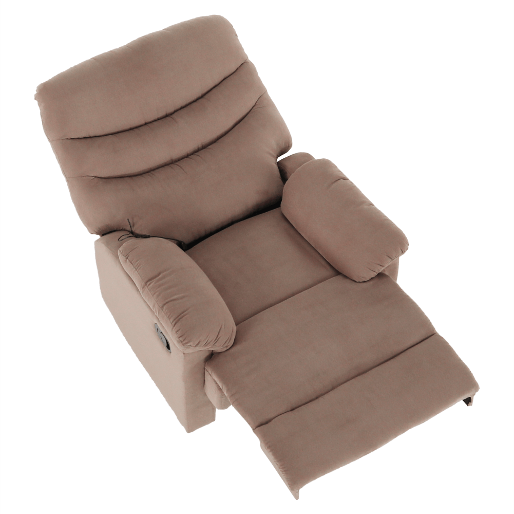 Állítható masszázs  fotel, szürke-bézs Taupe, LAMBERT