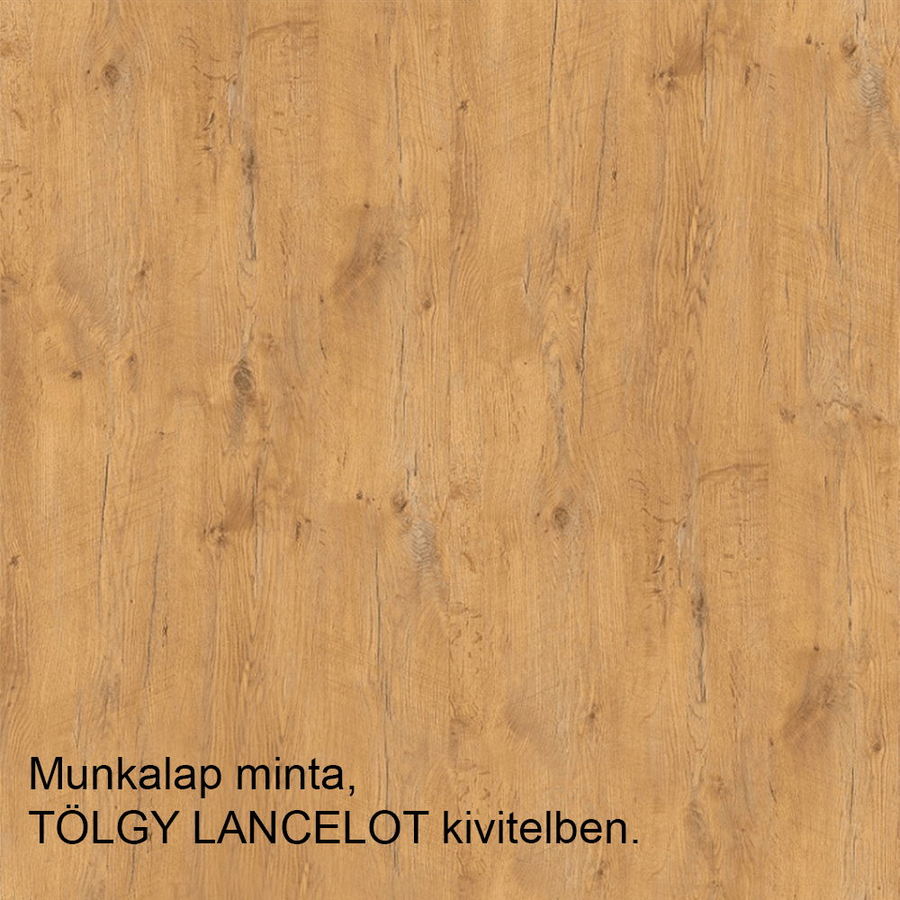 Magas szekrény, lancelot tölgy/ fehér extra magas fényű HG , VEGA 60 DK-210 2F