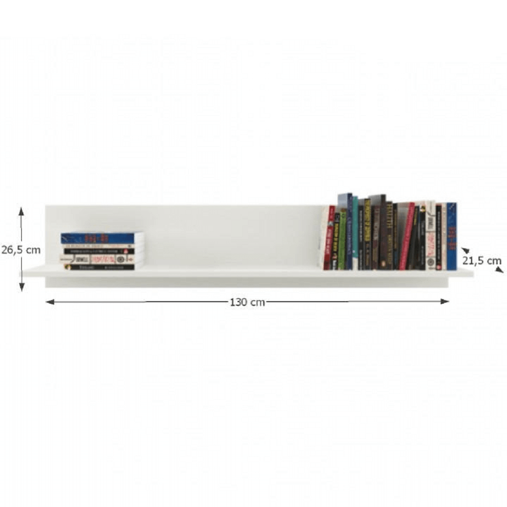 Polc 130, DTD laminált, woodline bézs, TIFFY 17