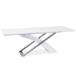 Meghosszabbithato-etkezoasztal--feher-extra-magasfenyu-HG-fem--160-220x90-cm--KROS