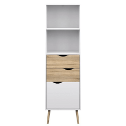 vitrines-szekreny--tolgy-sonoma-feher--OSLO-75382