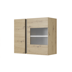 Fali-vitrines-szekreny-96--tolgy-artisan-szurke-grafit--CITY