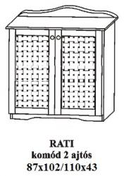 Fenyo-komod-2-ajtos-magas-Rati