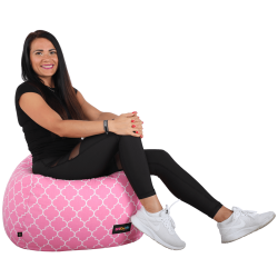 Babzsak--rozsaszines-feher-minta--GOMBY