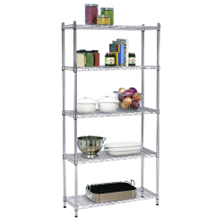 Konyvespolc--5-polcos--krom--JUVEN