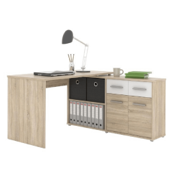 Szamitogepasztal--sonoma-tolgy-feher--RAFAEL-NEW