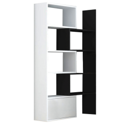 Tobbfunkcios-konyvespolc--feher-fekete--ASTA
