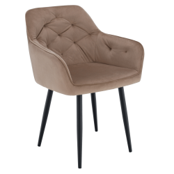 Fotel--vilagosbarna-fekete--VERIO