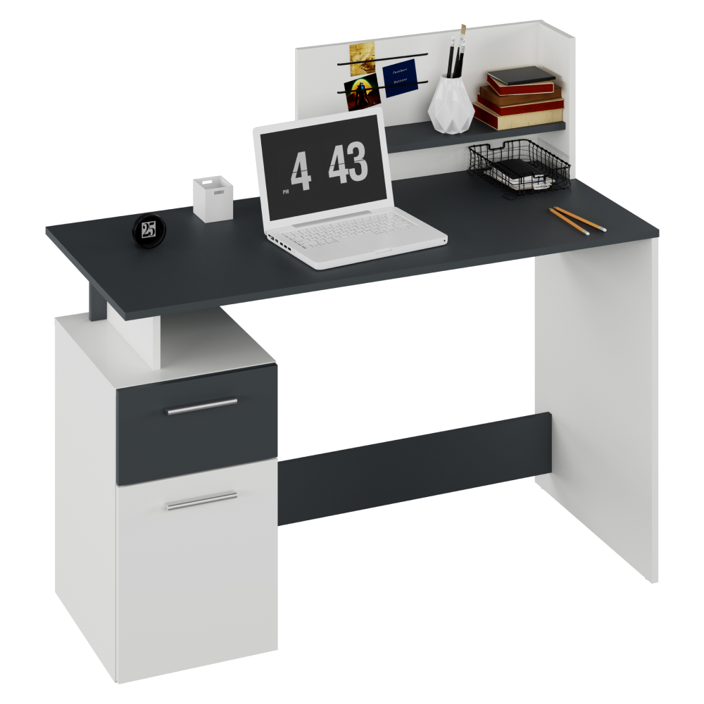 Szamitogepasztal--feher-grafit--PLATON-NEW