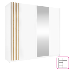 Szekreny.-2D-200.-feher-artisan-tolgy.-BAJADERO-TYP-2