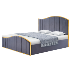 agy-raccsal.-180x200.-sotetszurke-Velvet-szovet-gold-arany-krom.-GEORGIA