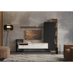 Nappali-fal.-fekete-feher-arany-craft-tolgy.-DENISO