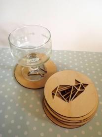 LenArt geometrikus söralátétek pohárral