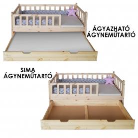 Leesésgátlós gyerekágy két féle ágyneműtartóval