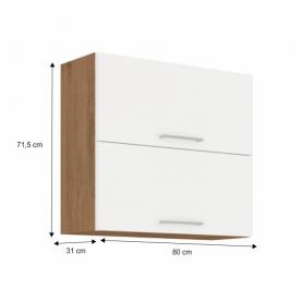 Konyhaszekrény VEGA 80 GU-72 2F felsőszekrény dupla felnyíló