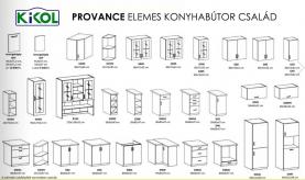 Konyhaszekrény PROVANCE Ajtó beépített mosogatógépre 60