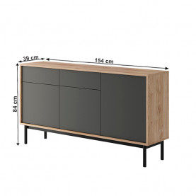 Széles komód BERGEN