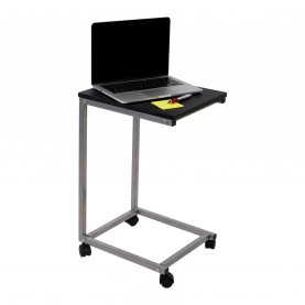 Kisasztal, fekete/fém ezüst, MANNY Kisasztal, fekete/fém ezüst, MANNY