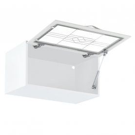 Felsőszekrény G80KS üveggel, fehér/sosna Andersen, SICILIA