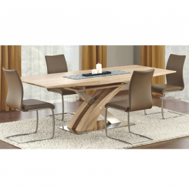 Étkezőasztal, sonoma tölgyfa, 160x90 cm, BONET