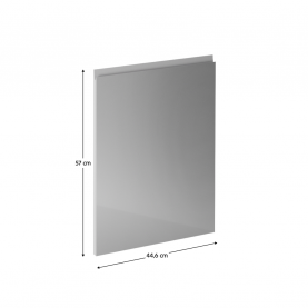 Előlap mosogatógéphez, fehér/szürke extra magasfényű HG, 44,6x57, AURORA