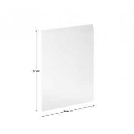 Előlap mosogatógépre, fehér extra magasfényű HG, 44,6x57, AURORA