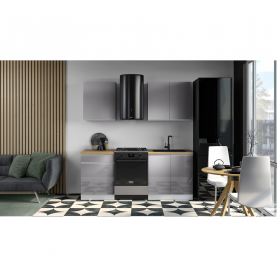 Felsőszekrény, fehér/szürke extra magasfényű, AURORA G80K Felsőszekrény, fehér/szürke extra magasfényű, AURORA G80K