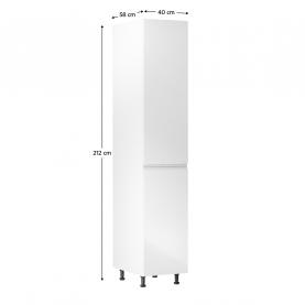 Élelmiszer szekrény, fehér/fehér extra magasfényű, jobbos, AURORA D40SP Élelmiszer szekrény, fehér/fehér extra magasfényű, jobbos, AURORA D40SP