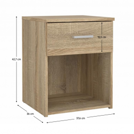 éjjeliszekrény, tölgy sonoma, GARBO éjjeliszekrény, tölgy sonoma, GARBO