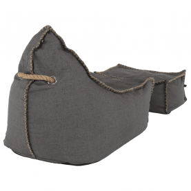 Babzsák, lábtartóval, szürkésbarna TAUPE, POSALO