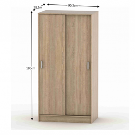 Szekrény, tölgy sonoma, BETTY 4 BE04-001-00 Szekrény, tölgy sonoma, BETTY 4 BE04-001-00