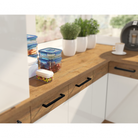 Ajtó beépített mosogatógépre, lancelot tölgy/ fehér extra magas fényű HG, VEGA ZM 570x596 Ajtó beépített mosogatógépre, lancelot tölgy/ fehér extra magas fényű HG, VEGA ZM 570x596