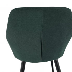 Design fotel, zöld/fekete, LACEY