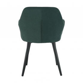 Design fotel, zöld/fekete, LACEY