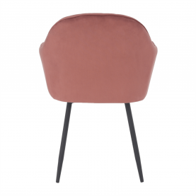 Dizájnos fotel, rózsaszínes barna Velvet anyag, ZIRKON
