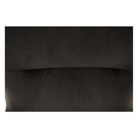 Dizájnos fotel,  szürkésbarna TAUPE Velvet anyag, TENAL