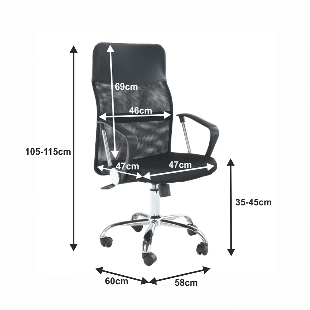 Irodai fotel, fekete, TC3-973M 2 NEW