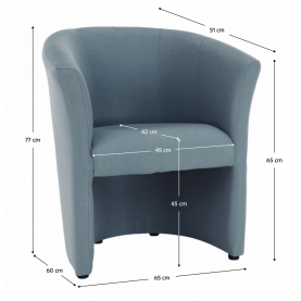 Klub fotel, mentol anyag, CUBA Klub fotel, mentol anyag, CUBA