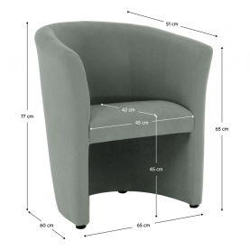 Klub fotel, zöld, CUBA Klub fotel, zöld, CUBA