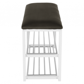 Lóca cipőtartóval, szürke/fehér, LANGELLA NEW Lóca cipőtartóval, szürke/fehér, LANGELLA NEW