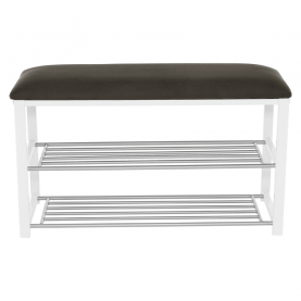 Lóca cipőtartóval, szürke/fehér, LANGELLA NEW Lóca cipőtartóval, szürke/fehér, LANGELLA NEW