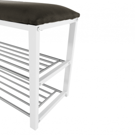 Lóca cipőtartóval, szürke/fehér, LANGELLA NEW Lóca cipőtartóval, szürke/fehér, LANGELLA NEW